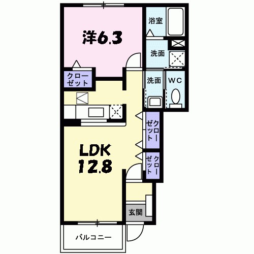 ファミールほたるⅡ 間取り