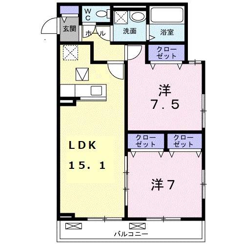 メゾンドソレイユ 間取り