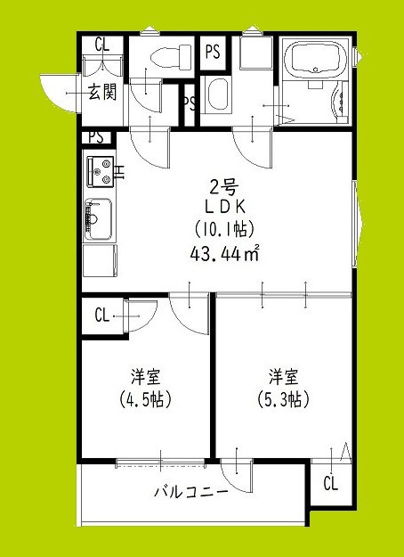 クリエオーレ南津の辺町 間取り