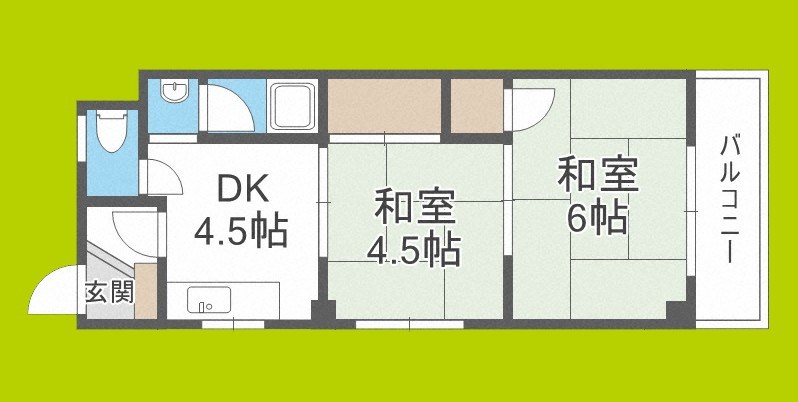 レジデンス堀江 間取り