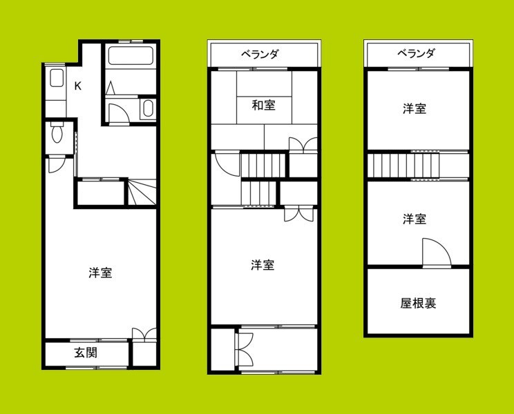木川東貸家 間取り