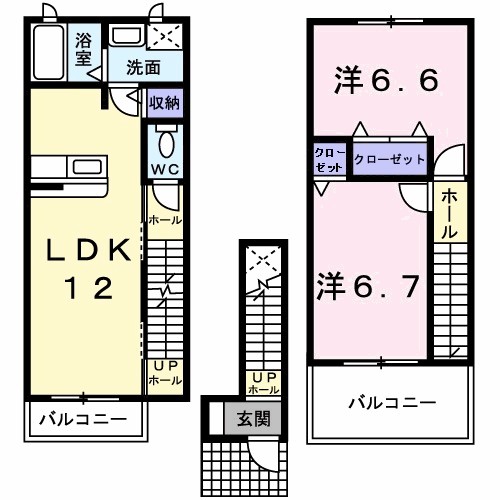 ユニメゾンＨ・Ｍ　Ⅰ 間取り