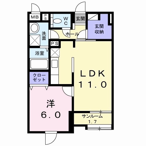 アルカディアⅠ 間取り