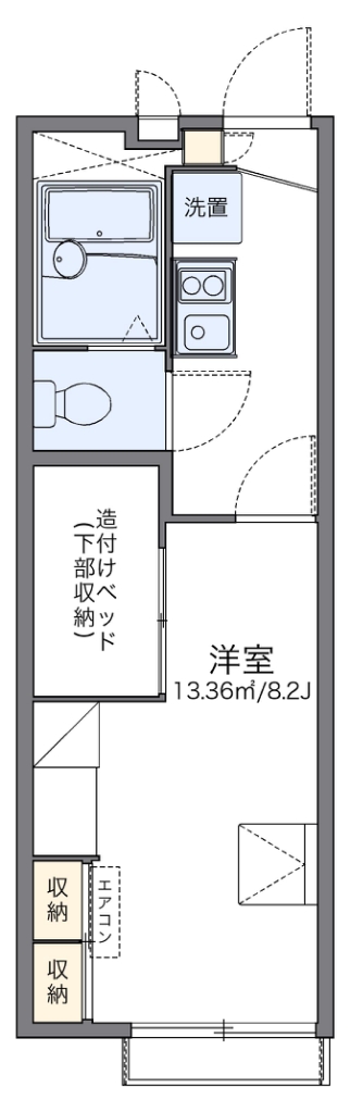 レオパレス喜連北Ⅲ 間取り