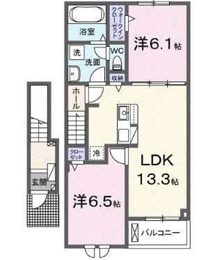クレール北花田 間取り