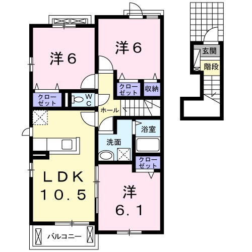 レクラン　エム 間取り