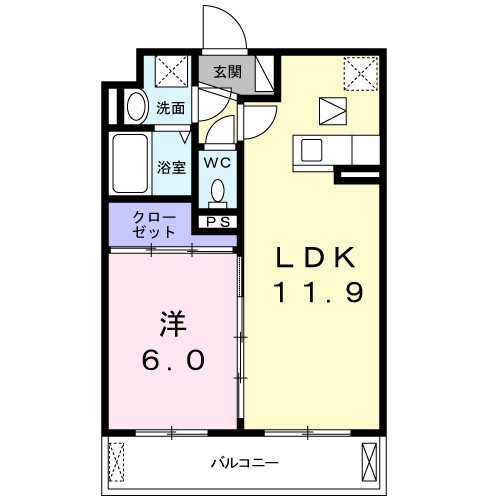 クレール　Ｋ 間取り
