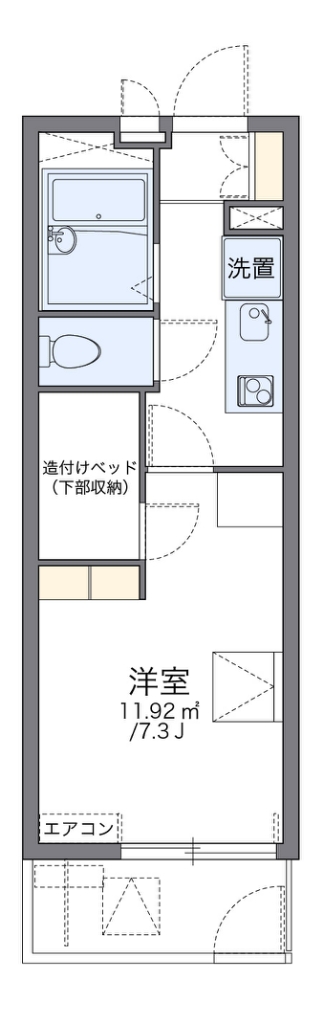 レオパレスビットーリア 間取り