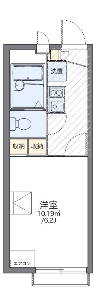 レオパレスステュディオ箕面Ⅱ 間取り
