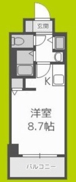レジデンス福島Ⅱ 間取り