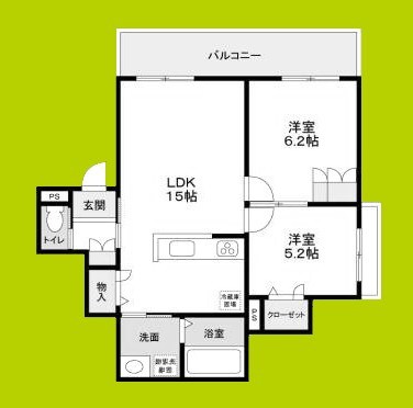 （仮称）尼崎市大庄中通１丁目賃貸住宅　新築工事 間取り