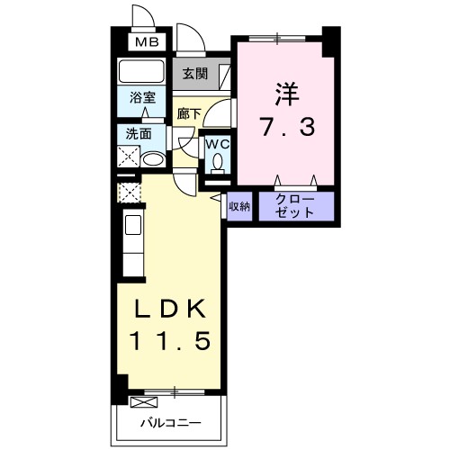 ラ　ヴィ　カルム 間取り