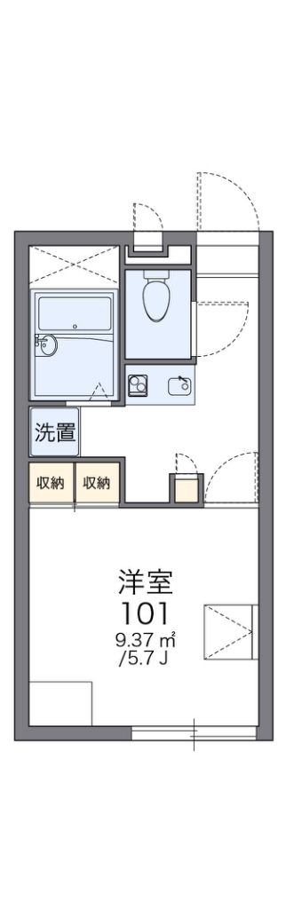 レオパレスみやび 間取り