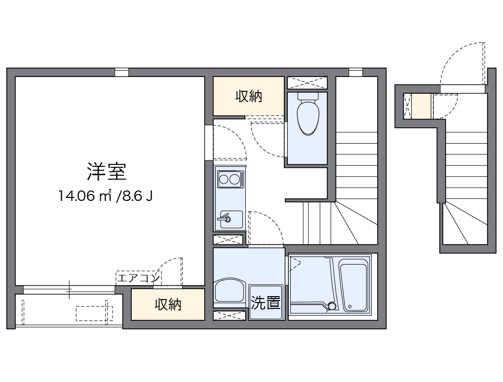 クレイノ咲 間取り
