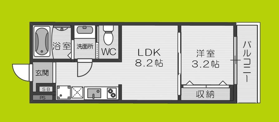 CASA南巽WEST 間取り