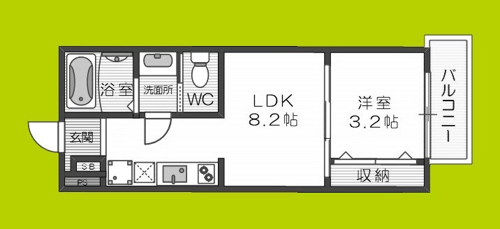 CASA南巽WEST 間取り