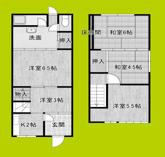 大今里1丁目貸家 間取り