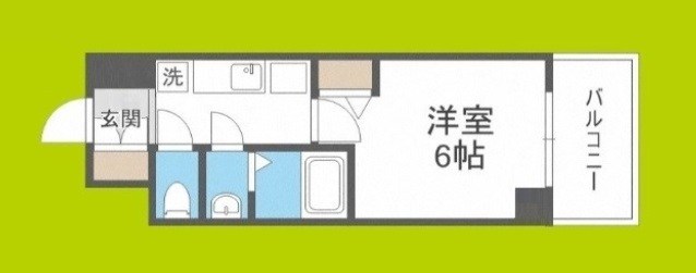 ｇｍ難波ウエストＤ.Ｃ.  間取り
