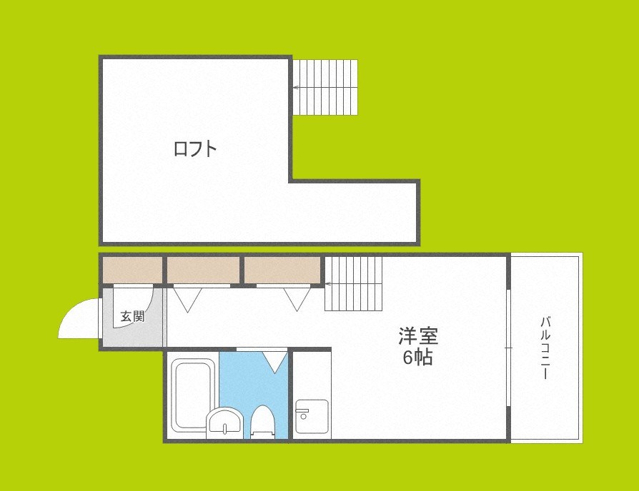 朝日プラザ桃谷パサージュ 間取り