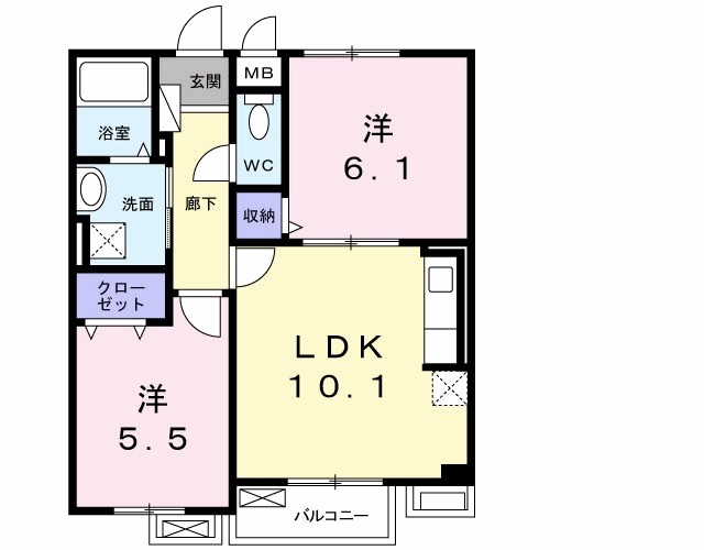 ディア　コート　（横小路町） 間取り
