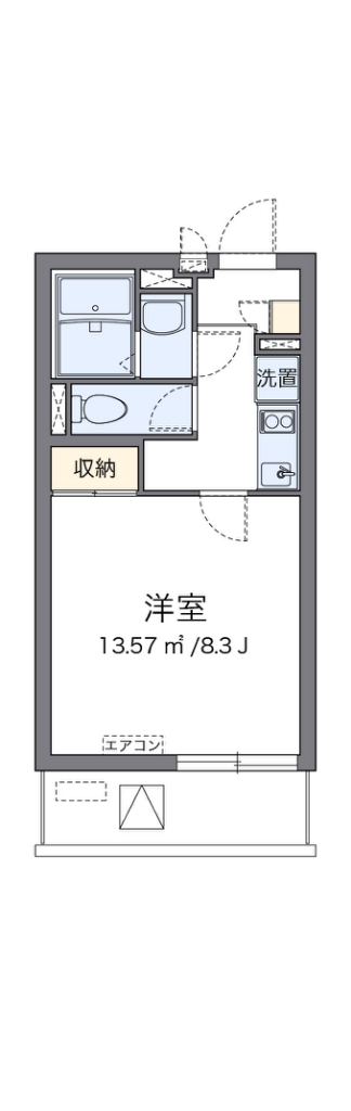 クレイノシーサイド石津川 間取り