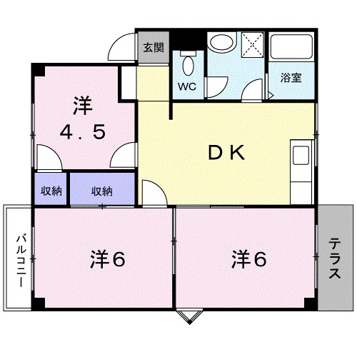 ハイツビオラ 間取り