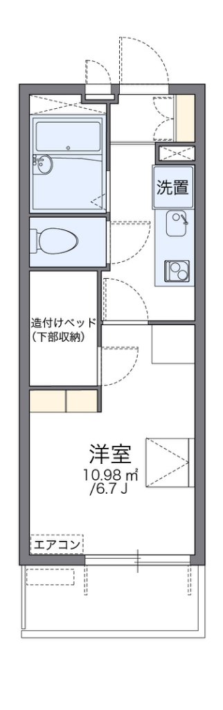 レオパレスハルカ 間取り