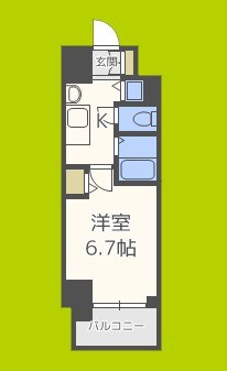 プレサンス立売堀アーバンスタイル 間取り