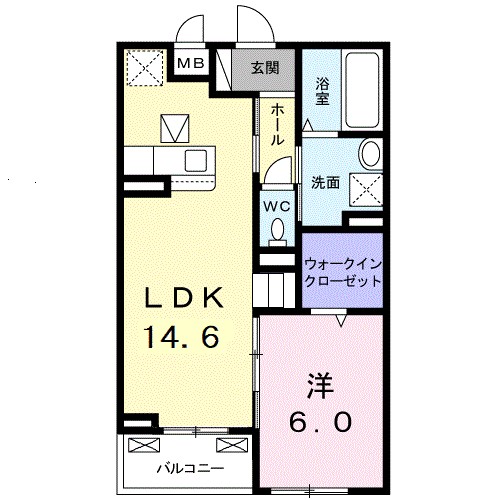 グランリヴェール呉服Ⅱ 間取り