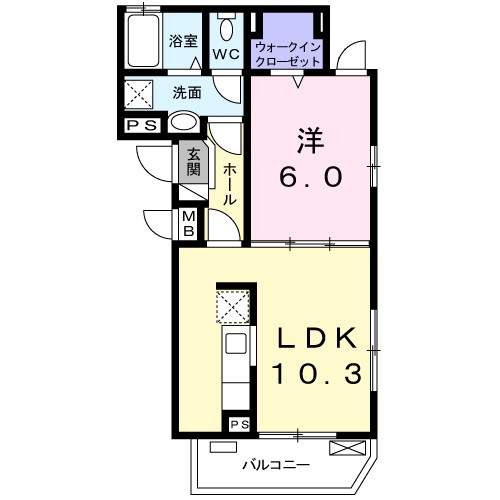 Ｙシャトレーヌ　Ⅲ 間取り