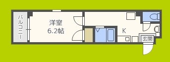 ビビッド北堀江 間取り