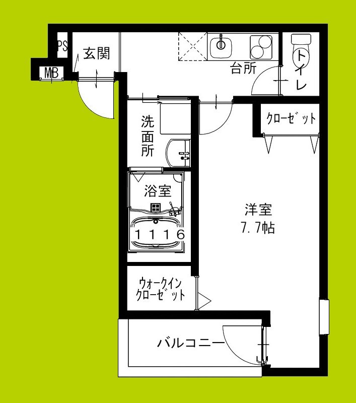 フジパレス長吉長原西Ⅰ番館 間取り