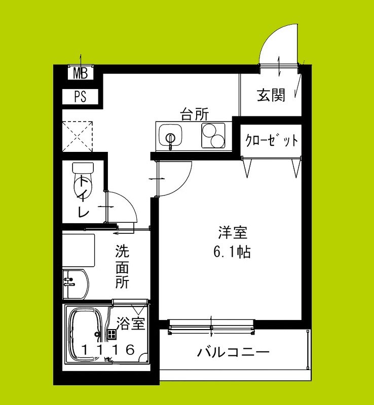 フジパレス長吉長原西Ⅲ番館 間取り
