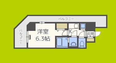 エイペックス心斎橋東 間取り