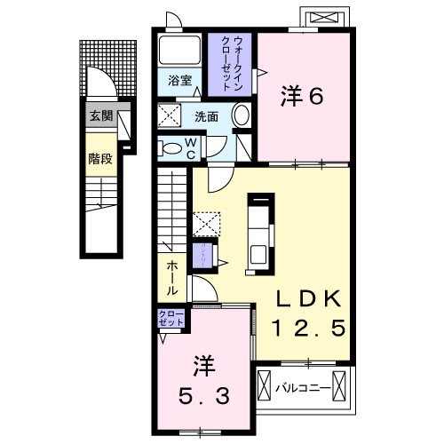 クリスタル　リバー　母山　Ⅱ 間取り