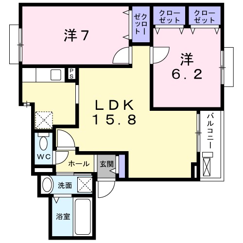 コージーハイツ 間取り