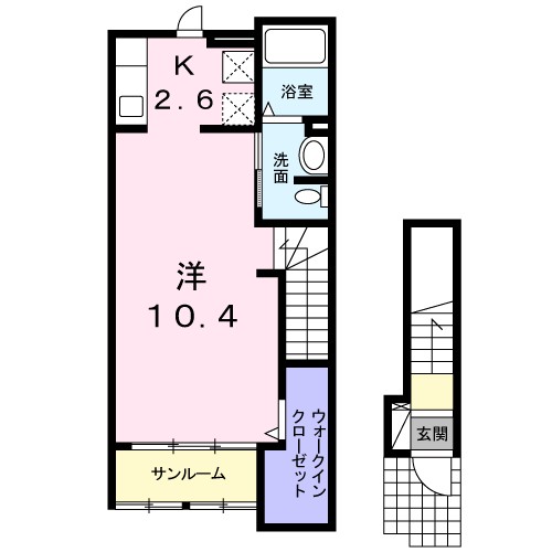 カーサ摩耶　Ⅰ 間取り