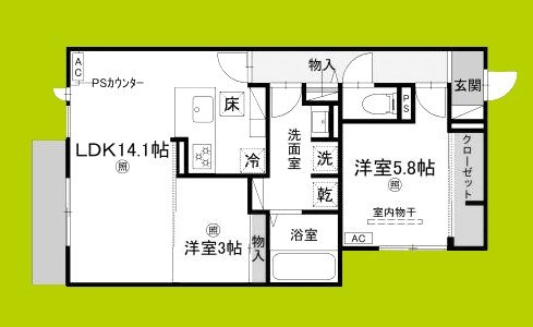 Clashist新森 間取り