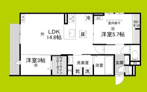 Clashist新森 間取り