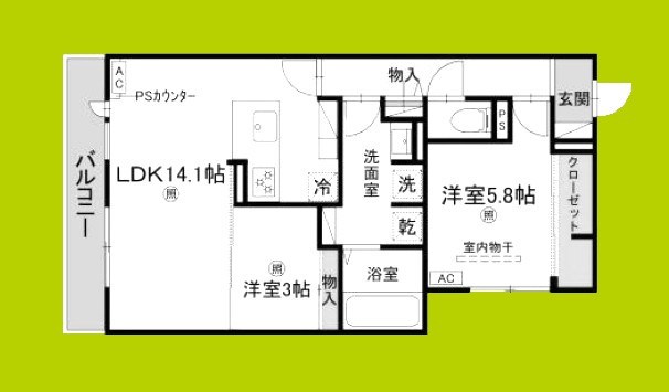 Clashist新森 間取り