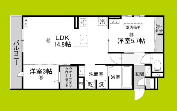 Clashist新森 間取り