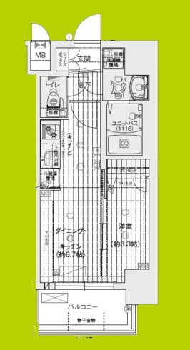 ソルテラスSHIN-OSAKA LINK 間取り