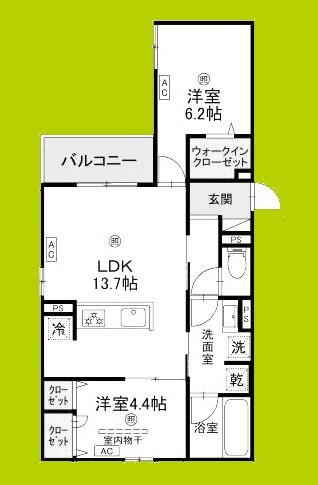 TORISIA平野Ⅱ 間取り