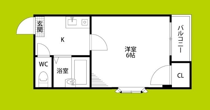 SKハイツ照ケ丘 間取り