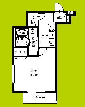 フジパレス三津屋Ⅴ番館 間取り