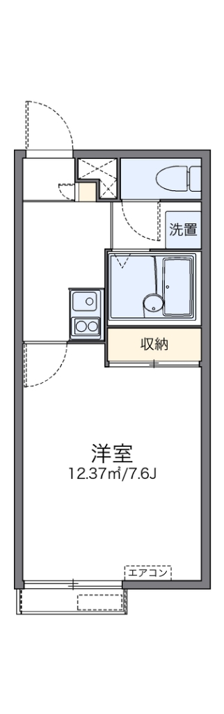 レオパレスエスポワール　鹿島 間取り