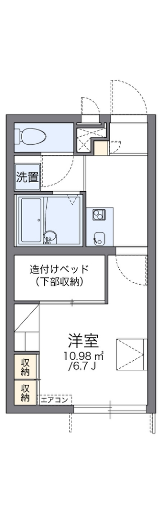 レオパレスメゾン　モンポルト 間取り