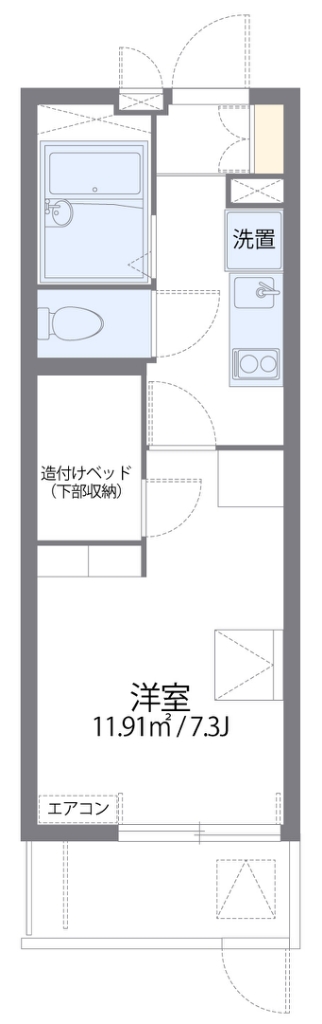 レオパレスシャルマン柴島 間取り