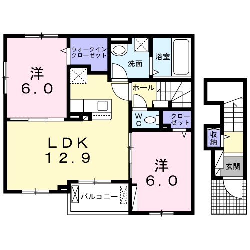 ラヴィボヌール如是Ⅰ 間取り