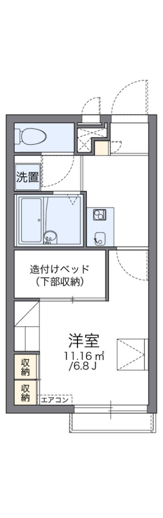 レオパレスメゾン　モンポルト 間取り